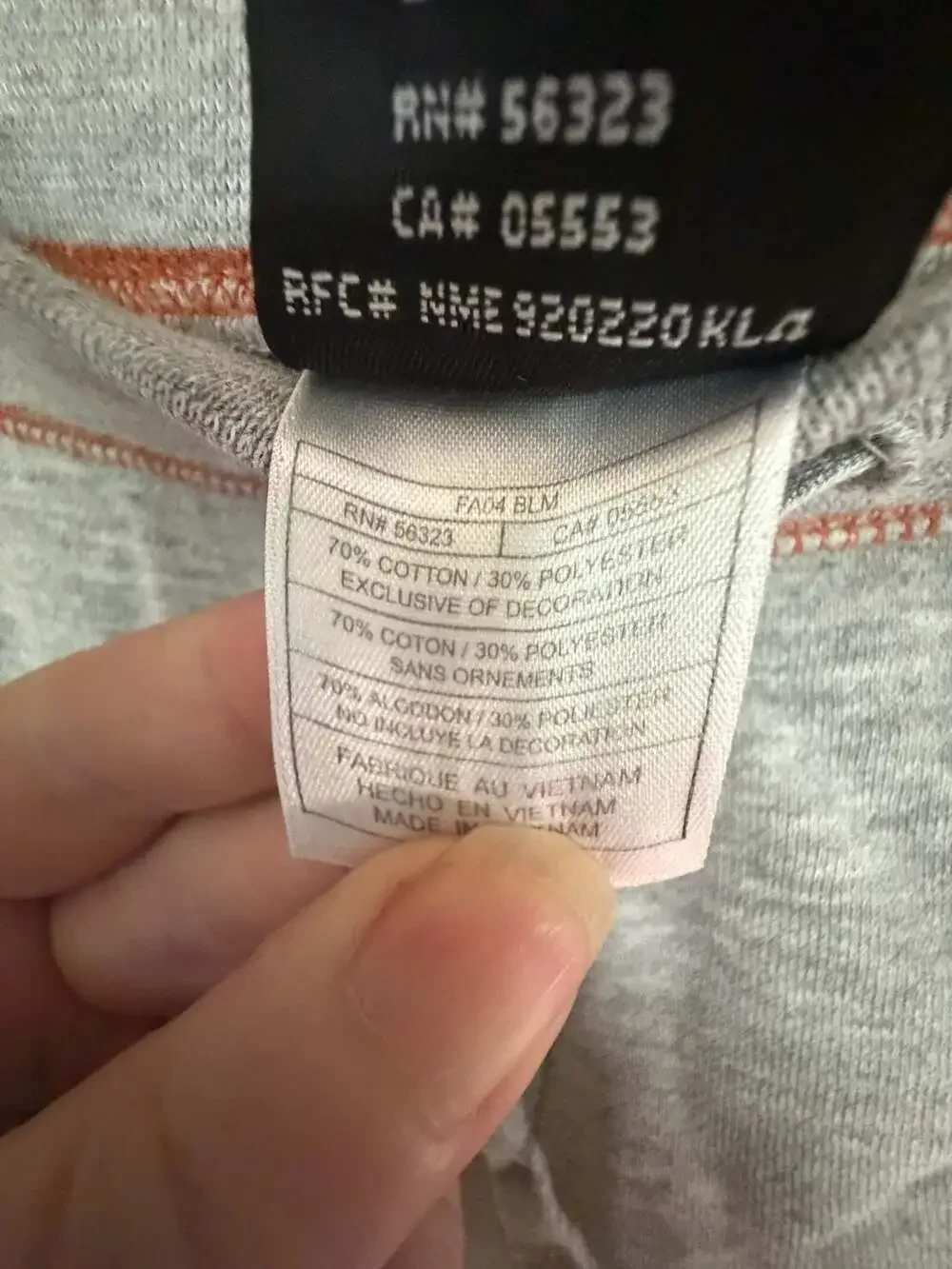 Vintage Nike Team Gray Orange Stitching Drawstring Sweatpants L(12-14)